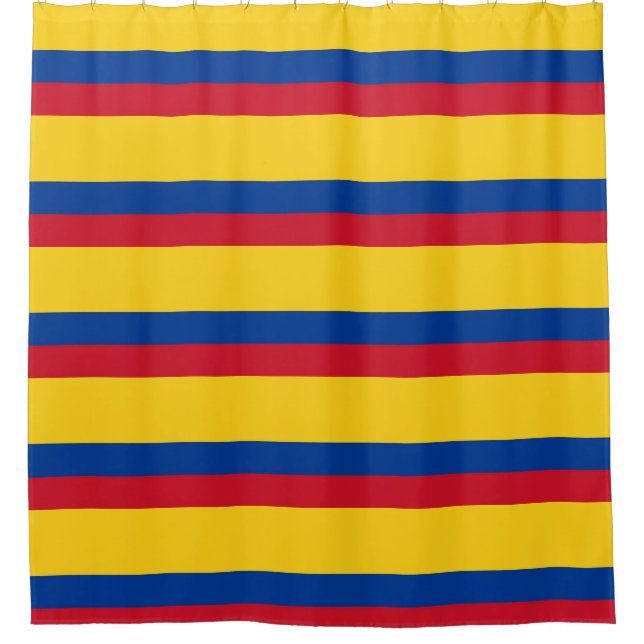 Shower Curtain with Flag of Colombia (Front)