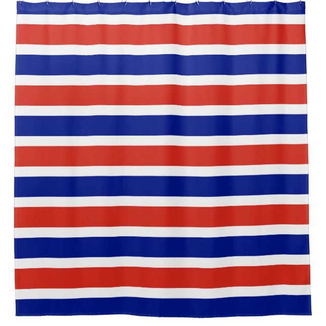 Shower Curtain with Flag of Costa Rica (Front)