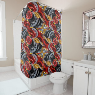  Shower Curtain with German Colours