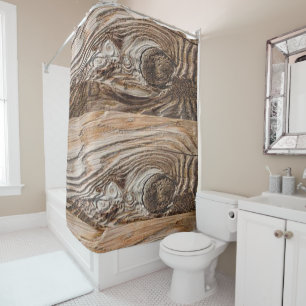 Shower Curtain Wood