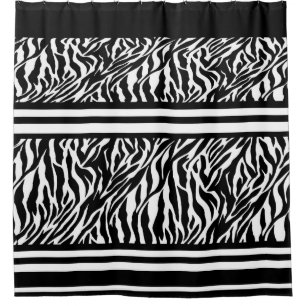 Shower Curtain/Zebra Pattern Curtain