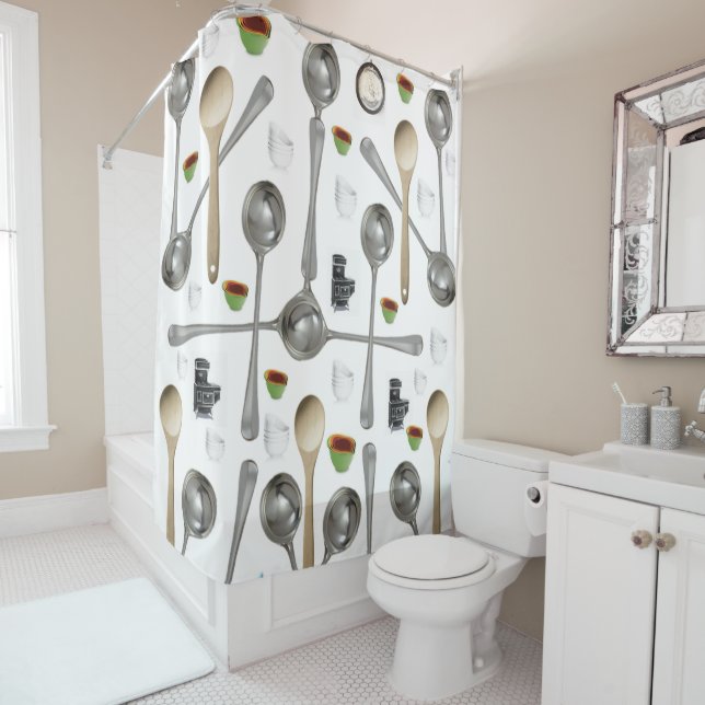 Shower Curtains Spoons (In Situ)