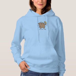 Shower Dog Brown Poodle Bath Time Kawaii Hoodie