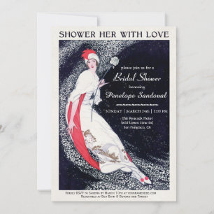 Shower Her With Love Bridal Shower Invitations