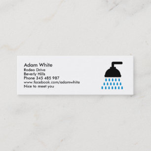 Shower Mini Business Card