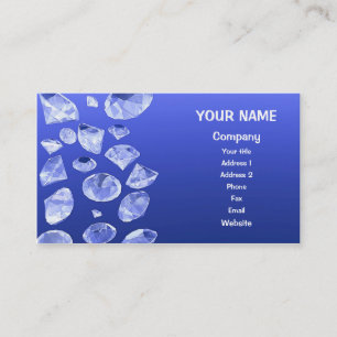 Shower of diamonds business card