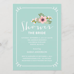 SHOWER THE BRIDE BRIDAL SHOWER INVITATION