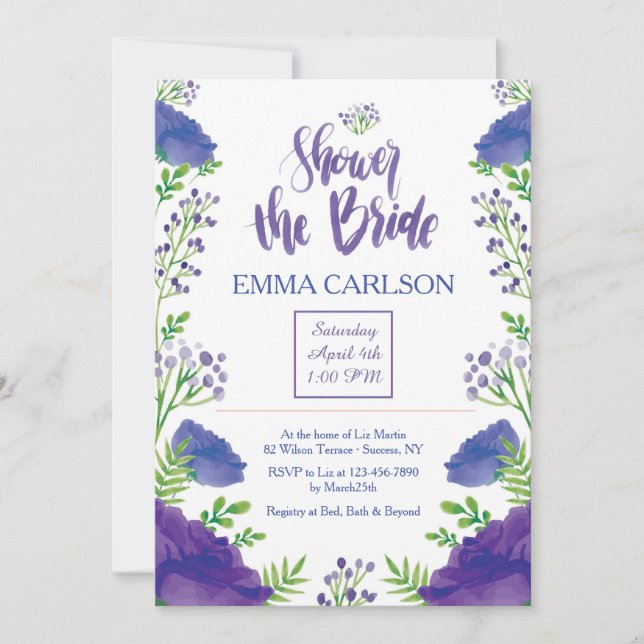 Shower the Bride Invitation (Front)