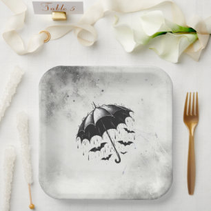 Shower Umbrella Bridal Shower Paper Plate