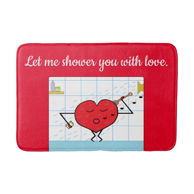 Shower You with Love:  Bath Mat (Front)