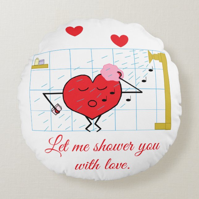Shower You with Love Round Cushion (Front)