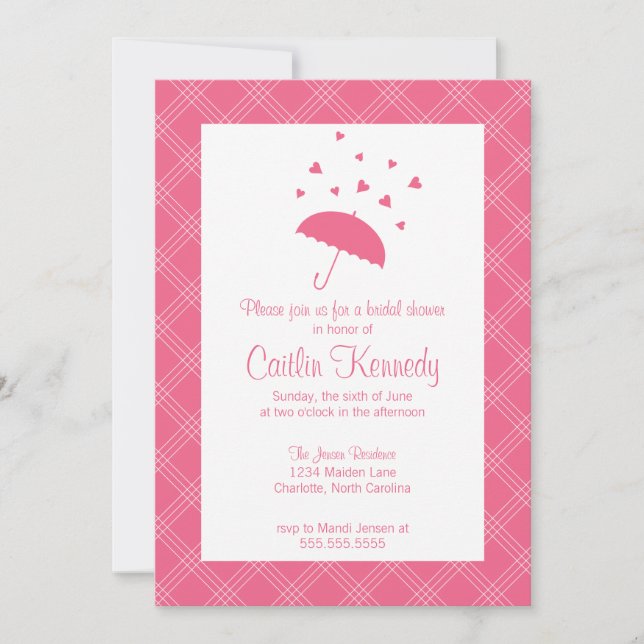 Showered with Love- Bridal Shower Invitation (Front)