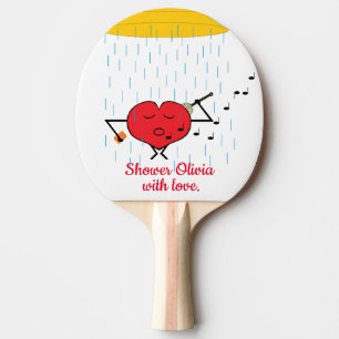 Showering Love Ping Pong Paddle
