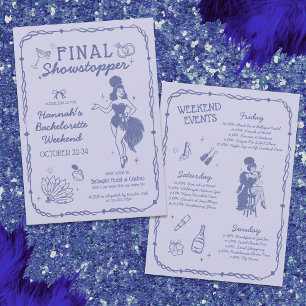Showgirl Final Showstopper Bachelorette Invitation