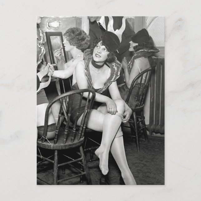 Showgirls Backstage, 1926 Postcard (Front)