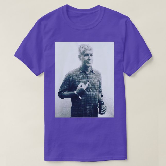 Showing His Middle Finger  T-Shirt (Design Front)