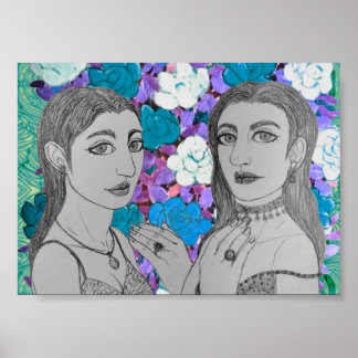 Showing off the Wedding rings  Poster