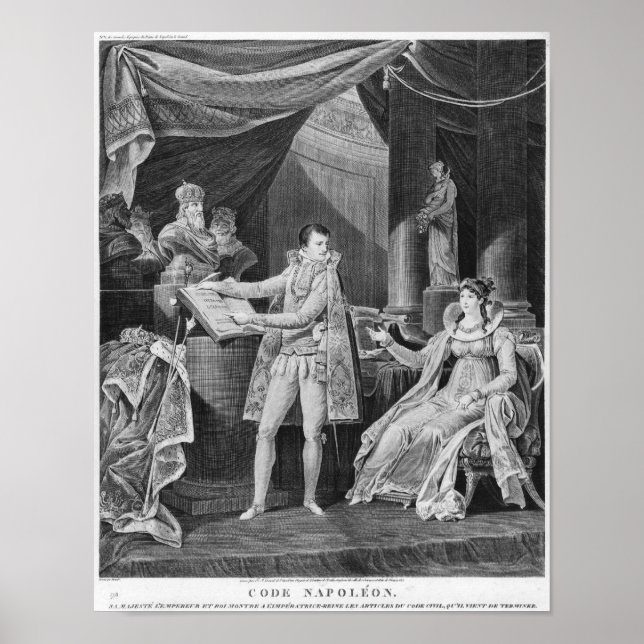 Showing  the articles from the Code Civil Poster (Front)