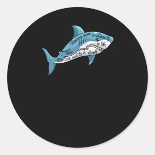 Showing Your Emotions To Toxic People Is Like Blee Classic Round Sticker