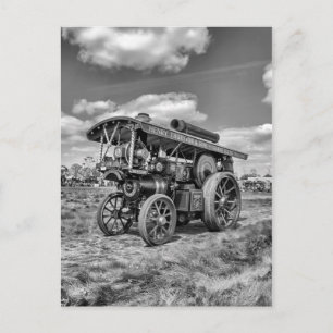 Showmans Engine "Lord Nelson" Black and White Postcard