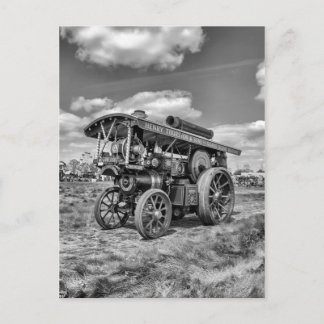 Showmans Engine "Lord Nelson" Black and White Postcard