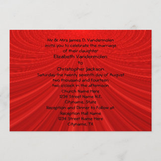 Showstopper Red Wedding Invite