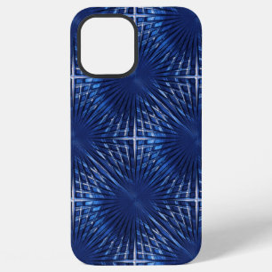 Showy blue pointed grille looking puffed, inflated iPhone 12 pro max case