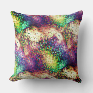 Showy coloured scales or water drops cushion