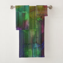 Showy coloured spots under deformed stripes lines 