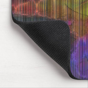 Showy coloured spots under deformed stripes lines  mouse pad