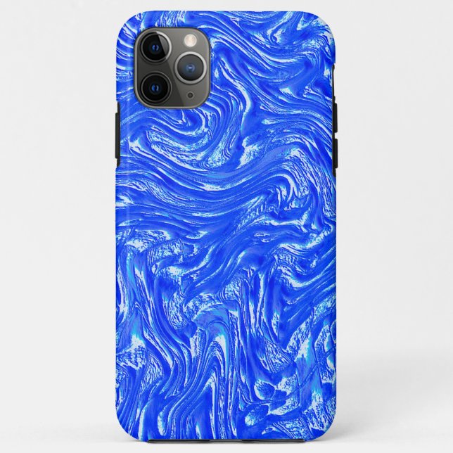 Showy curved to grainy traces,clear blue texture  Case-Mate iPhone case (Back)