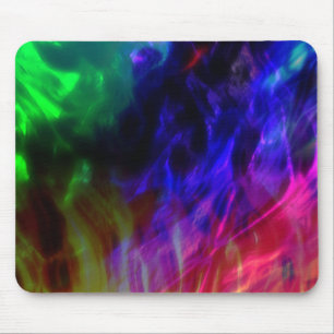 Showy red and dark blue submerged in gentle waves mouse pad