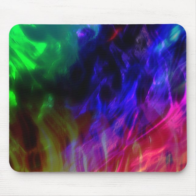 Showy red and dark blue submerged in gentle waves  mouse pad (Front)