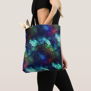 Showy scales on a coloured background tote bag