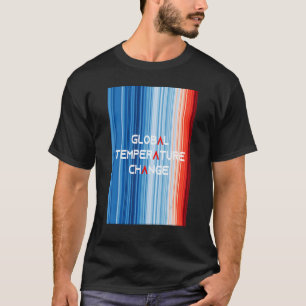 ShowYourStripes Global Temperature Change Global T-Shirt
