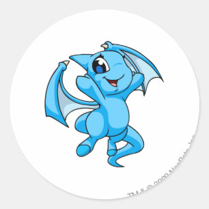 Shoyru Blue Classic Round Sticker