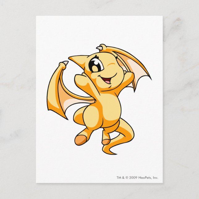 Shoyru Yellow Postcard (Front)