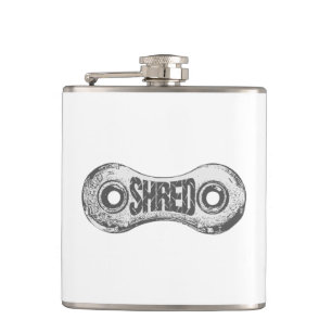 Shred Bike Chain Link Hip Flask