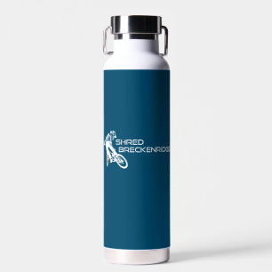 Shred Breckenridge Colorado Mountain Biking Water Bottle