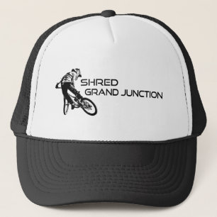 Shred Grand Junction Colorado Mountain Biking Trucker Hat