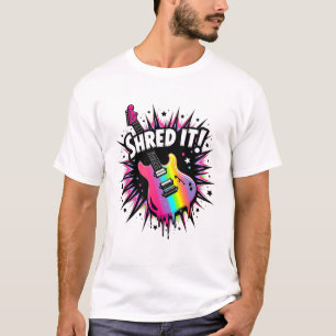 Shred It! Guitar Hero Pop Art T-Shirt