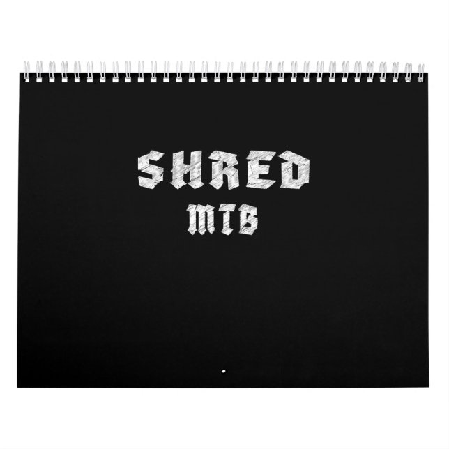 Shred Mtb Mountain Biking Calendar (Cover)