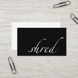 Shred: Personal Trainer Business Card