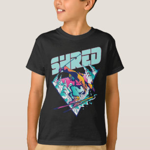 Shred Shirt Vintage Freestyle Ski 80s Costume Retr