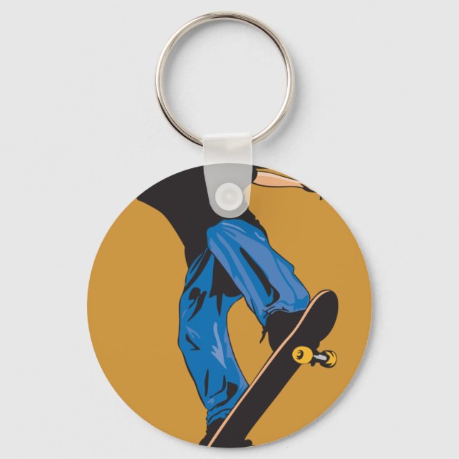 Shred Skateboarding Key Ring (Front)