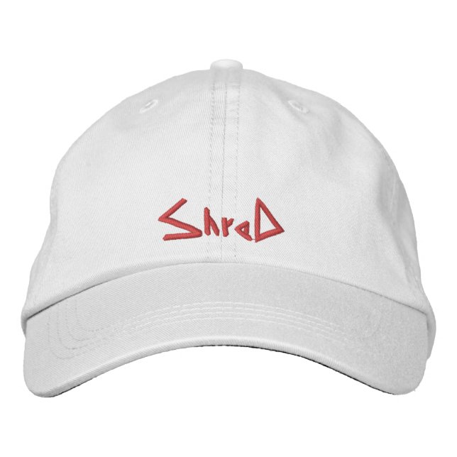 shred snowboarding hat red (Front)