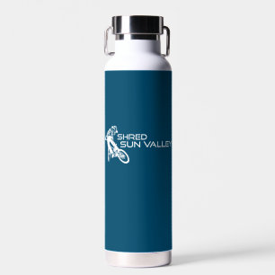 Shred Sun Valley Idaho Mountain Biking Water Bottle