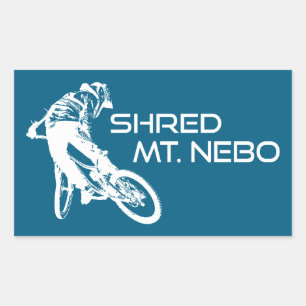 Shred The Mt. Nebo Trail Bentonville Rectangular Sticker