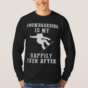 Shred the Slopes with a Smile - Snowboarding is My T-Shirt