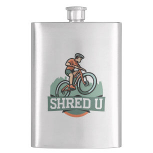Shred University Mountain Biking Hip Flask